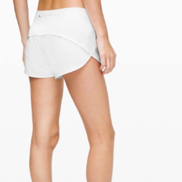 NWT Women's Lululemon Speed Up Low-Rise Short 2.5" Lined in White Size 12 - Picture 1 of 6